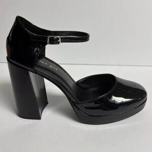Madden Girl Glossy Black Platform Heels